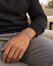 Double Light Tennis Bracelet — styling look one