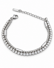 Double Light Tennis Bracelet — product view