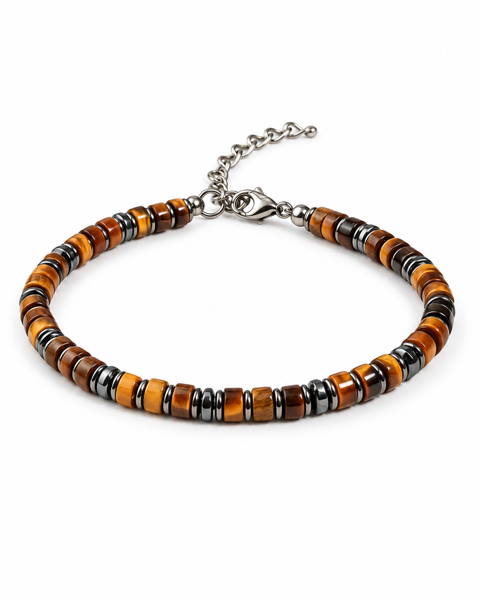Earth Disc Bead Bracelet — product view