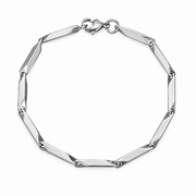 Faceted Bamboo Link Bracelet — product view