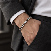 Faceted Bar Link Bracelet — tailored styling