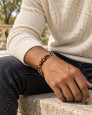 Faceted Earth Chain Bracelet — alternative styling