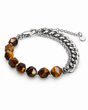 Faceted Earth Chain Bracelet — product view