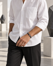 Faceted Polygon Bead Bracelet — contextual scene