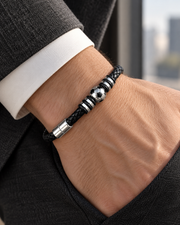 Football Braid Bracelet — tailored styling