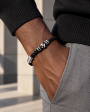 Football Braid Bracelet — casual styling
