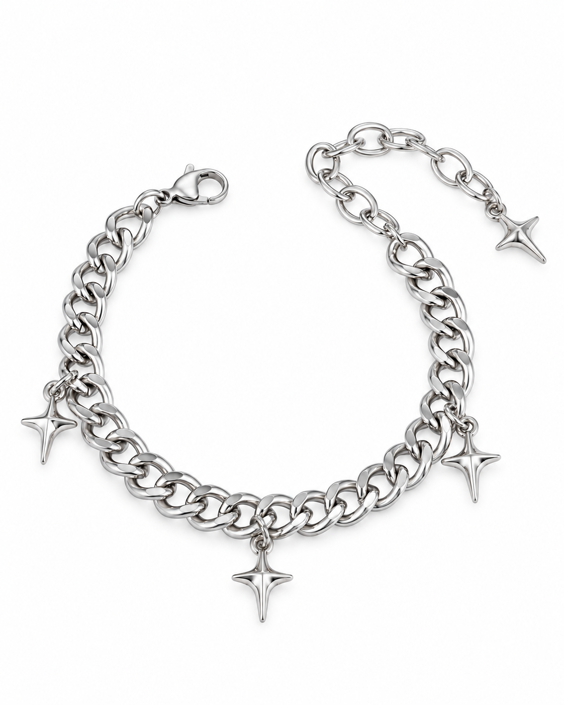 Four Point Star Charm Bracelet — product view