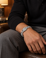 Full Pave Curb Bracelet — styling look one