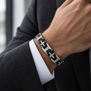 Geometric Cross Link Bracelet — tailored styling