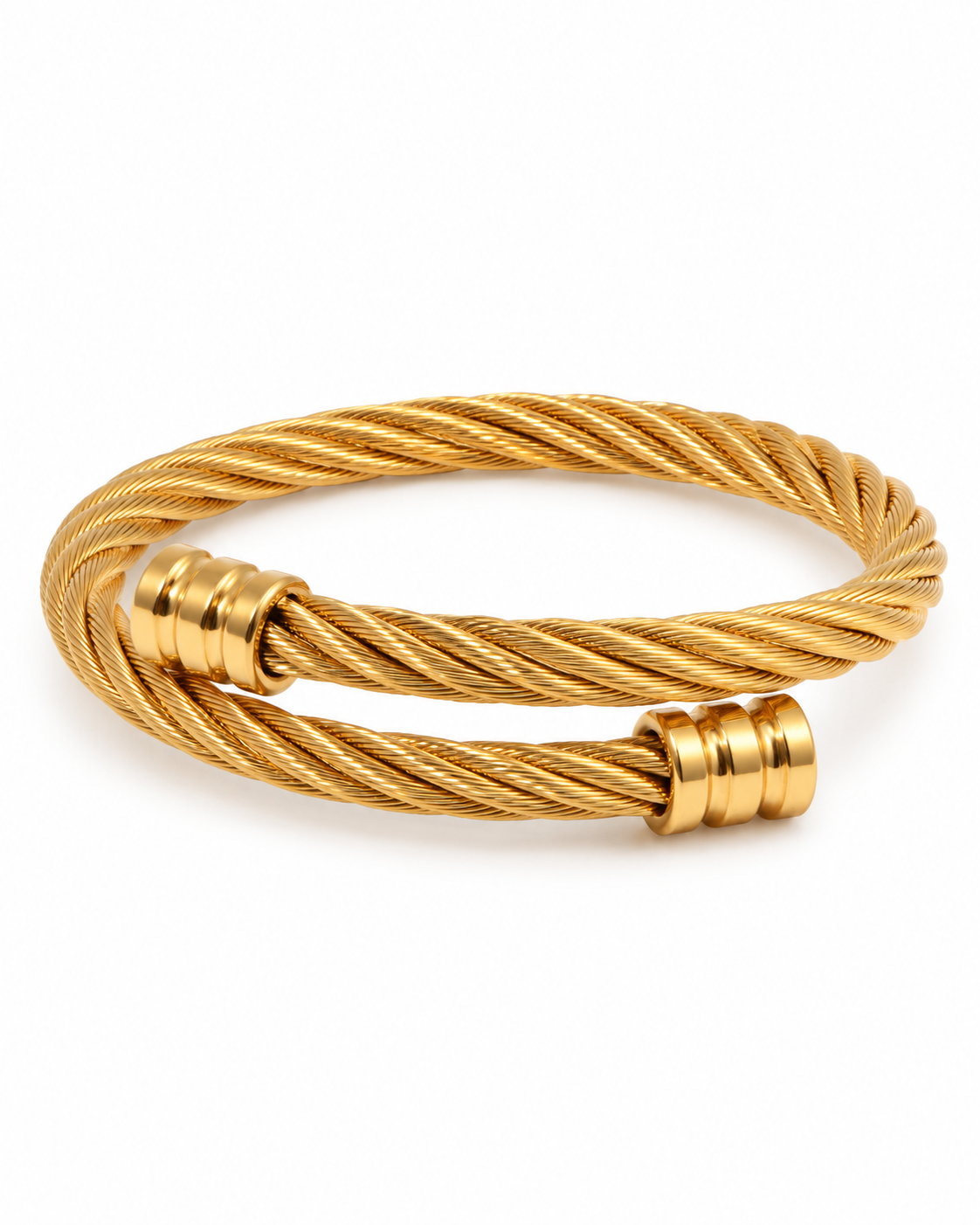 Golden Cable Cuff — product view