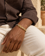Golden Loop Wrap Bracelet — styling look one