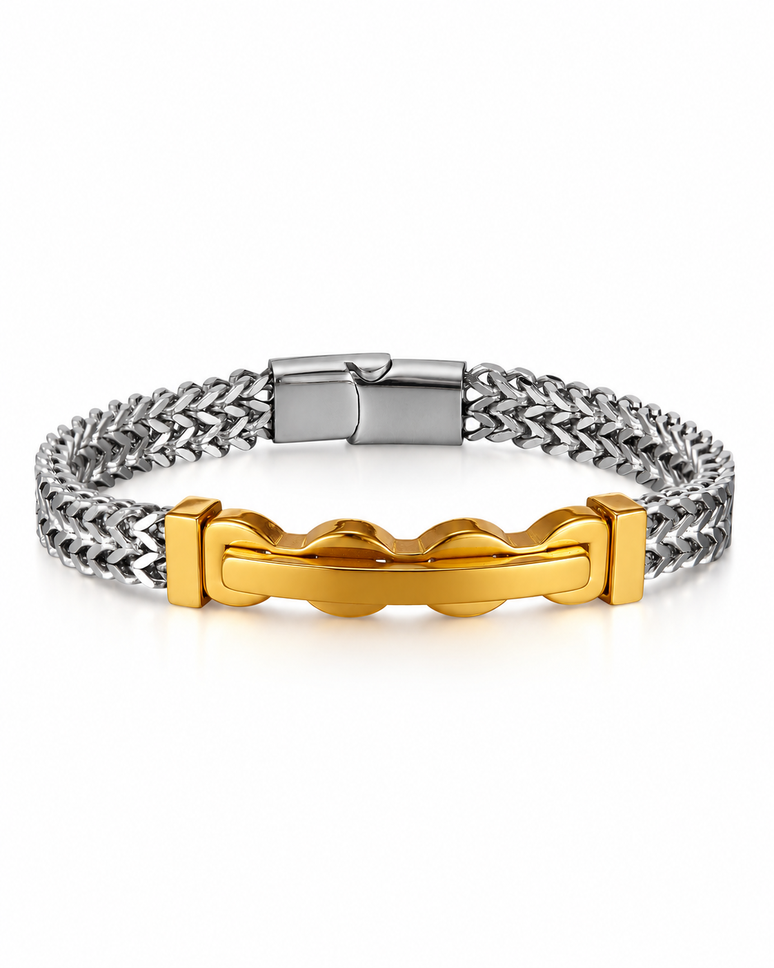 Golden Wave Weave Bracelet — product view