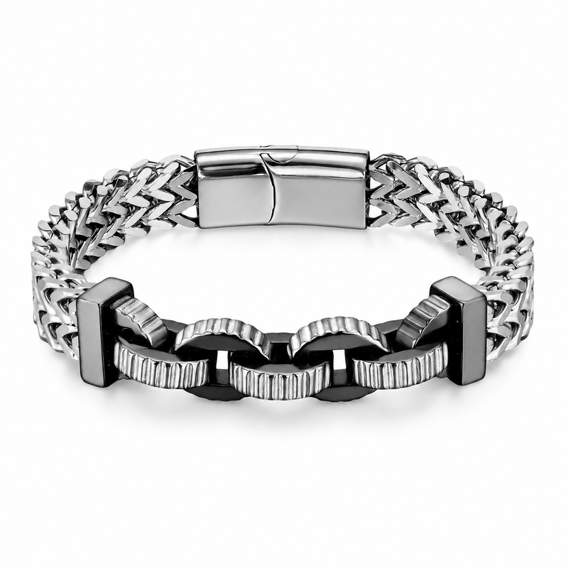 Graphite Gear Weave Bracelet — product view