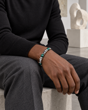 Green Facet Nugget Bracelet — alternative styling
