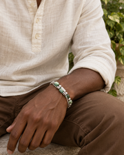 Green Vine Link Bracelet — styling look one