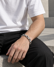 Interlocked Oval Bracelet — styling look one