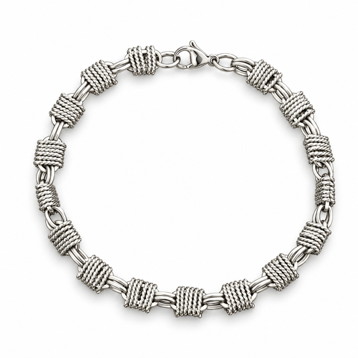 Knotted Wire Link Bracelet — product view