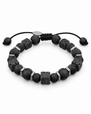 Lava Cube Cord Bracelet — product view