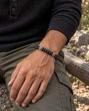 Lava Disc Extension Bracelet — styling look one