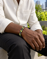 Lime Inlay Curb Bracelet — styling look one