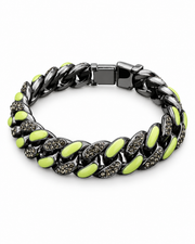 Lime Inlay Curb Bracelet — product view
