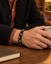 Lion Accent Bead Bracelet — alternative styling