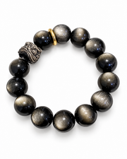 Lion Accent Bead Bracelet — product view