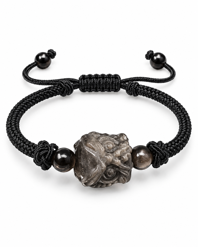 Lion Detail Cord Bracelet — product view