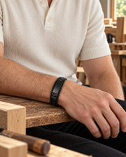 Matte Panel Braid Bracelet — alternative styling