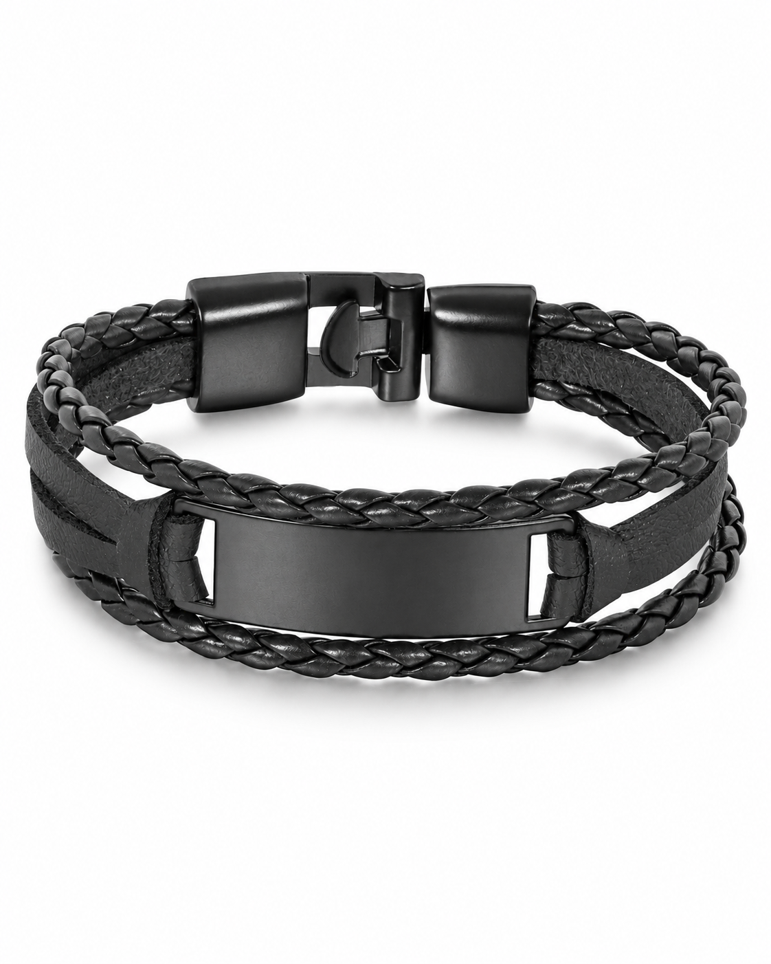 Matte Panel Braid Bracelet — product view