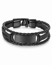 Matte Panel Braid Bracelet — product view