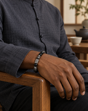Meander Detail Bead Bracelet — alternative styling