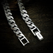 Men's Half Weave Bracelet in Sterling Silver – original product detail