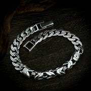 Men's Half Weave Bracelet in Sterling Silver – original product detail