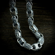 Men's Vajra Relief Bracelet in Sterling Silver – original reverse view