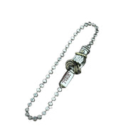 Men's Ritual Hilt Sterling Silver Bracelet in Sterling Silver with Gold-Tone Accents – front view