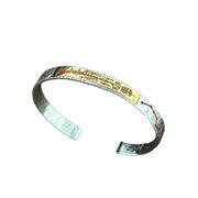 Men's Talisman Panel Cuff in Sterling Silver – front view