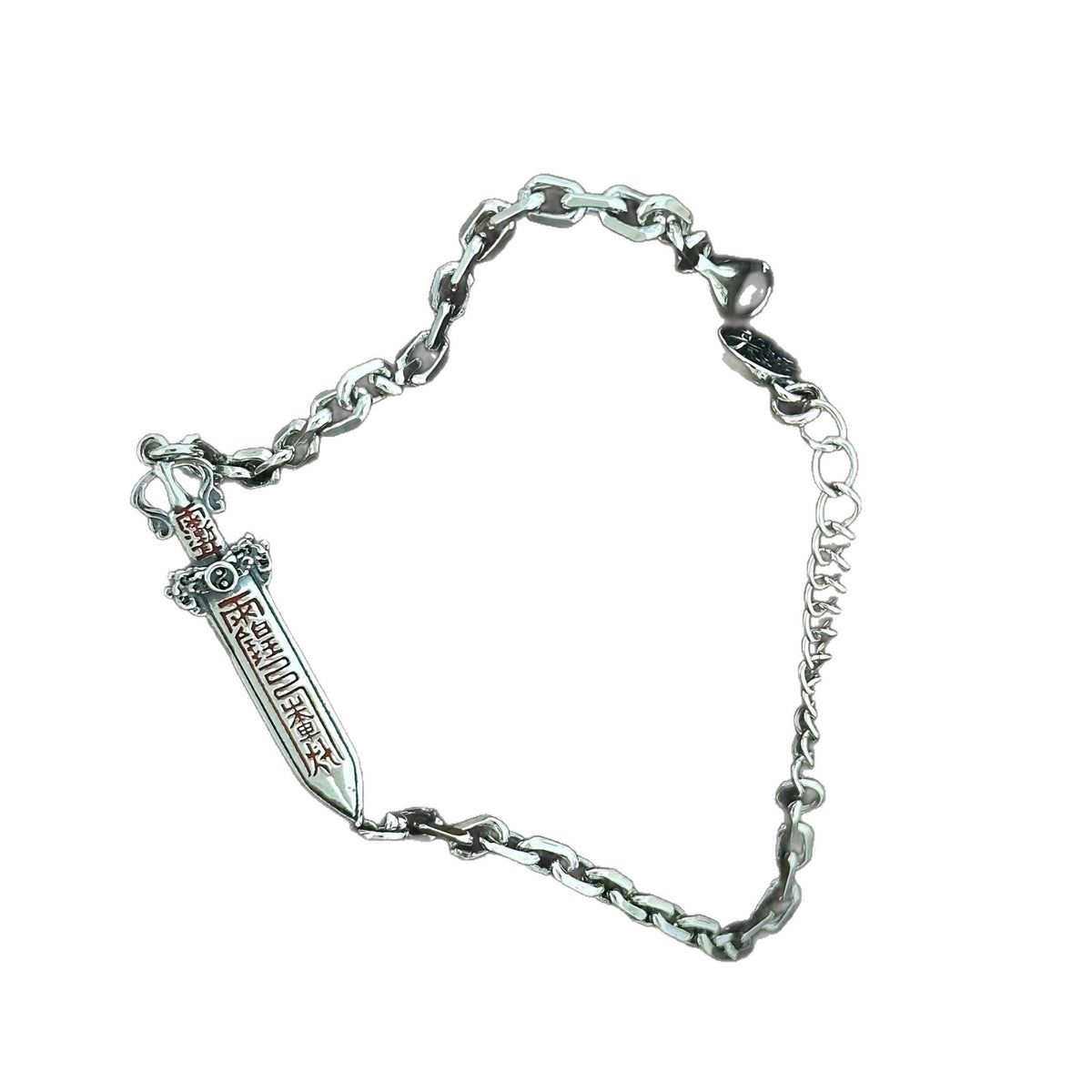 Men's Talisman Sword Sterling Silver Bracelet in Sterling Silver – front view