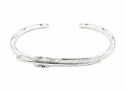 Men's Quill Line Cuff in Sterling Silver – front view