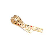 Men's Honeycomb Link Bracelet in Gold-Tone Plated Steel – original detail