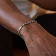 Men's Spiral Rope Bracelet in 925 Sterling Silver – original detail