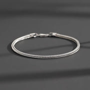 Men's Fine Foxtail Bracelet in 925 Sterling Silver – original detail