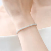 Men's Fine Mesh Ribbon Bracelet in 925 Sterling Silver – original detail