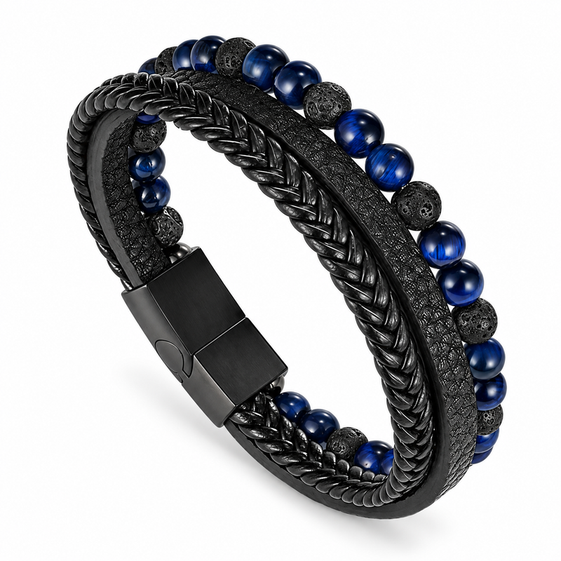 Midnight Bead Border Bracelet — product view