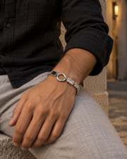 Molten Loop Panel Bracelet — styling look one