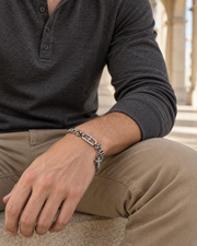Open Cross Curb Bracelet — styling look one
