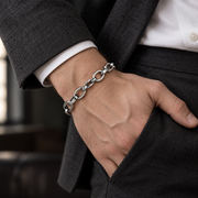 Open Oval Link Bracelet — tailored styling