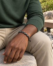 Oval Bead Cord Bracelet — alternative styling
