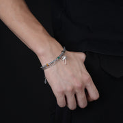 Palm Tree Layer Bracelet — original wearing photograph