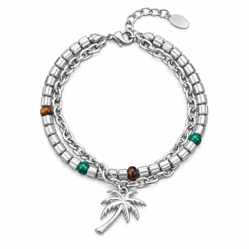 Palm Tree Layer Bracelet — product view
